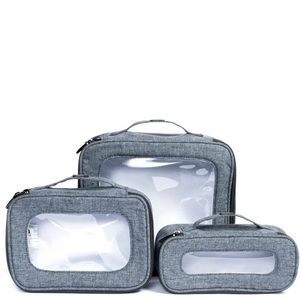 NWT - LUG Bento Box 3pc Storage Container Set in Heather Grey